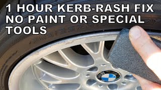 BMW 1 Hour Alloy KerbRash removal No Paint needed [upl. by Reve]