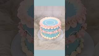 Rose Nozzle Cake Decoration।।easy decoration ideas।। Simple cake design [upl. by Nodnrb]