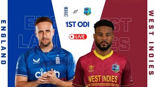 West Indies vs England Live  WI vs ENG  1st ODI  England tour of West Indies 2024 [upl. by Aleka534]