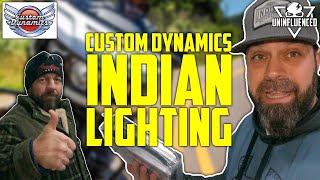 Custom Dynamics Indian Challenger Bag lights amp Headlights  Uninfluenced Reviews [upl. by Aynod115]