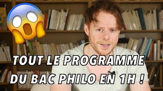 TOUT le programme du BAC PHILO en 1H [upl. by Analla]