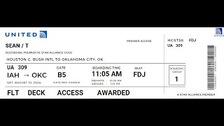 United Airlines Flight 309 Houston G Bush to Oklahoma City OK FULL FLIGHT ATC [upl. by Aliled]