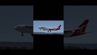 Qantas A330202 landing on 03L [upl. by Dahlia227]