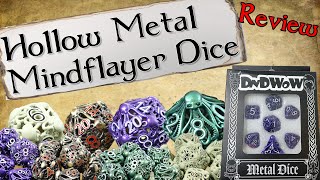 Hollow Metal Mindflayer Dice  DnDWOW Product Review [upl. by Folberth846]