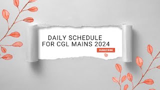 What to do for CGL MAINS 2024🤔just follow these sources only💯🎯 [upl. by Aynotan]