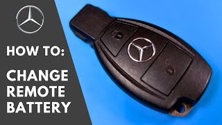 SAFE AND EASY  Mercedes Benz key fob battery change  DIY  2 button [upl. by Ylrevaw]