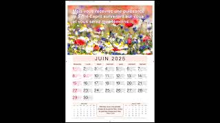 Calendar 2025 avec Bible verses [upl. by Olney]