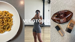 VLOGTOBER EP3  EVENTS GYM CREAMY PILCHARDS PASTA GROOVE NEW MAKE UP [upl. by Enialahs569]