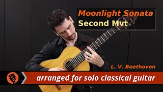 Beethoven  Moonlight Sonata 2nd Movement arr Emre Sabuncuoglu [upl. by Othilia]