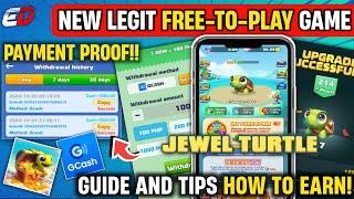 NEW LEGIT FREE TO PLAY GCASH GAME EARN MONEY 2024  JEWEL TURTLE WITHDRAWAL  GUIDE amp TIPS TO EARN [upl. by Luwana]