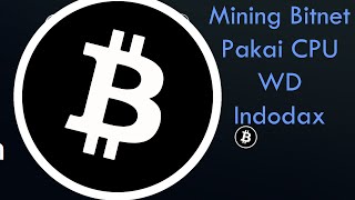 Mining Bitnet Pakai CPU Sampai WD Indodax [upl. by Tegan896]