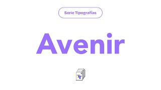 La tipografía mas pura de Frutiger  Avenir [upl. by Aelgna]