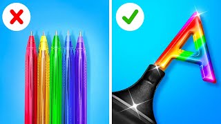 EASY SCHOOL HACKS  Simplify Your Life Clever DIY Tricks and Fun Crafts By 123 GO Like [upl. by Morley]