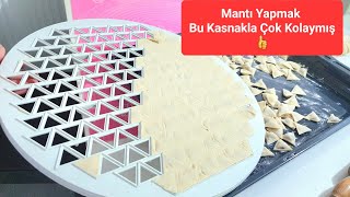 Kasnakla Mantı Yapımı ‼️ Mantı Yapmak Ne Kolaymış kasnaklamantıyapımı pratikyemektarifleri [upl. by Paulina]