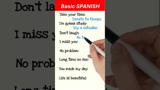 BASIC SPANISH You Should Know learnspanish spanish [upl. by Acinimod]