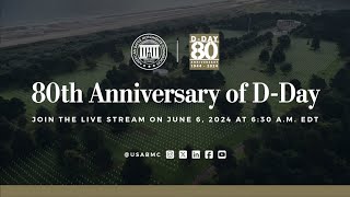 80th Anniversary of DDay at Normandy American Cemetery [upl. by Ahtivak]