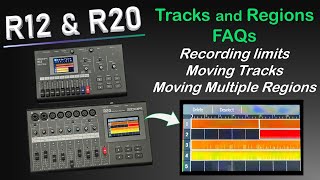 Zoom R20 amp R12 FAQs Recording limits  moving tracks and regions [upl. by Aihsram]