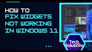 SOLVED Widgets Not Working in Windows 11 [upl. by Anhoj]