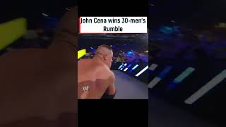 John Cena wins 30mens Royal Rumble in 2013 johncena shorts yt [upl. by Atteyek]