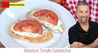 How To Make Miniature Tomato Sandwiches  Easy Appetizer [upl. by Biancha]