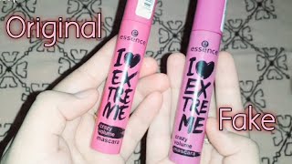 Essence Mascara review Original vs Fake [upl. by Gabel]