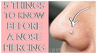 5 Things To Know Before Getting A Nose Piercing [upl. by Hobbie]