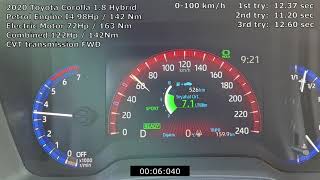 Toyota Corolla 18 Hybrid Acceleration [upl. by Asaert219]