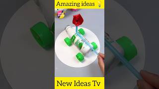 Balloon Car  how to make car palascit bottle with balloon  🎈 shots car [upl. by Seth]