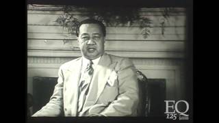 Message of President Quirino at Philippine Embassy in Washington DC [upl. by Atirahc]