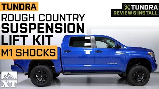 20072021 Tundra Rough Country 350Inch Suspension Lift Kit Review amp Install [upl. by Elwina92]