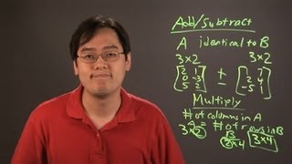 How Do I Add Subtract amp Multiply Matrices  Math Tips [upl. by Haggar]