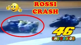 Valentino Rossi Crash In French MotoGP 2017 [upl. by Stoecker]