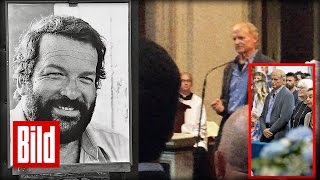 Bud Spencer Terence Hills Rede bei der Trauerfeier  rührend funerale [upl. by Eneleahcim]