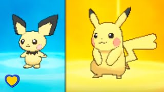 HOW TO Evolve Pichu into Pikachu in Pokémon Ultra Sun and Ultra Moon [upl. by Katushka]