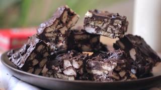 Rocky Road Recipe  طريقة عمل الروكي رود [upl. by Claudetta783]