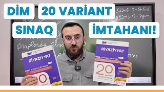 ✅❗️👉🏻DİM 20 VARİANT SINAQ İMTAHANI SINAQLAR QRUPUMUZDA İŞLƏNİCAT BAĞIŞZADƏ [upl. by Ahsertal]