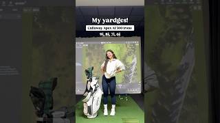 Yardages for my Callaway Apex Ai300 Irons golf golfgirl [upl. by Roque]