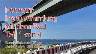 Fehmarn Fahrrad Radweg Teil 1 August 2024 Sundbrücke bis Jimi Hendrix Gedenkstein 14 von 70 km [upl. by Henke940]