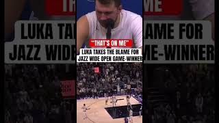 Luka takes the blame for Jazz wide open gamewinner [upl. by Willock]