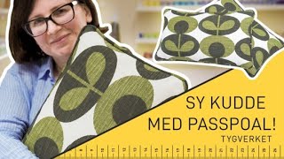 Sy till hemmet sy en kudde med passpoal DIY [upl. by Atiram266]