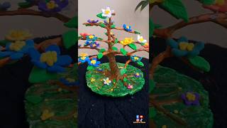 Clay Tree Craft shorts activitybymawa youtubeshorts diy [upl. by Ligriv]