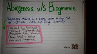 Abiogenesis vS Biogenesis [upl. by Margette]