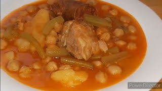 POTAJE DE GARBANZOS CON TAGARNINAS O CARDILLOSCON ESTA RECETA SE TE QUITARA EL FRIO [upl. by Ennaimaj]