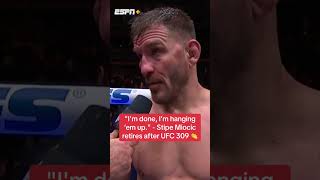 Stipe says he’s retiring UFC309 [upl. by Fortune481]