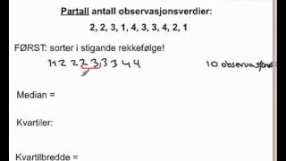 Statistikk 2P ikkeklassedelt [upl. by Aronow]