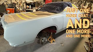 1968 Plymouth Barracuda Transformation Block Sanding and Finish Work [upl. by Ronny]