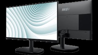 MSI MP245V 24 INCH 100HZ MONITOR UNBOXING AND SETTINGS [upl. by Lecram]