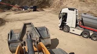 Liebherr L580 working in quarry [upl. by Lavro]