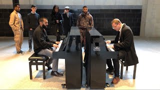 Public Audience Loves Red River Rock Piano Duet [upl. by Inalan]