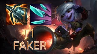 T1 Faker Tristana Mid VS Irelia  KR Master Patch 142 [upl. by Garner180]